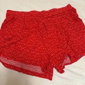 Cute and comfy red shorts